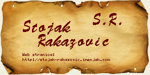 Stojak Rakazović vizit kartica
